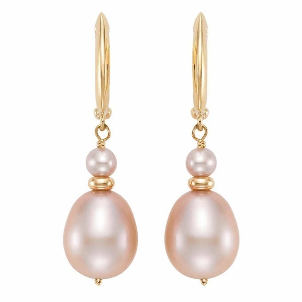 14k gold earrings Freshwater 3.5-8.5 mm Pe… - Picture 4 of 4